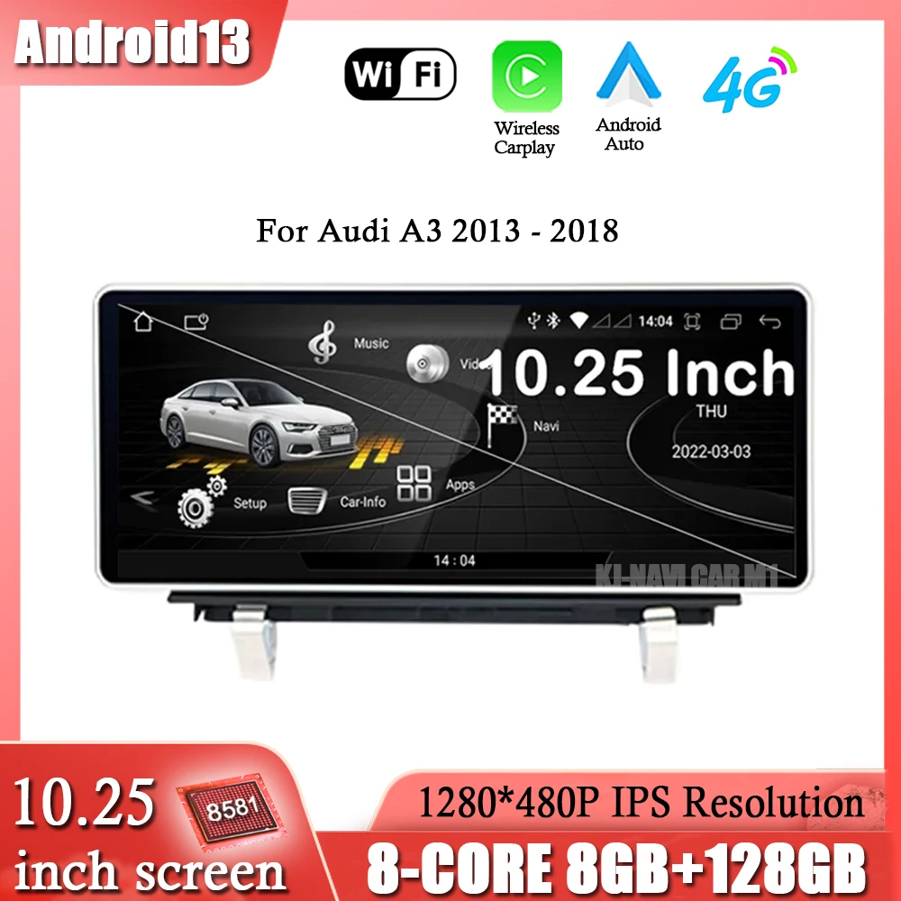 Для Audi A3 2013 - 2018 Android 13 Автомобильная интеллектуальная система Carplay мультимедийное Радио Стерео GPS-навигация BT 4G WIFI 10,25"
Для Audi A3 2013 - 2018 Android 13 Автомобильная интеллектуальная система Carplay мультимедийное Радио Стерео GPS-навигация BT 4G WIFI 10,25"