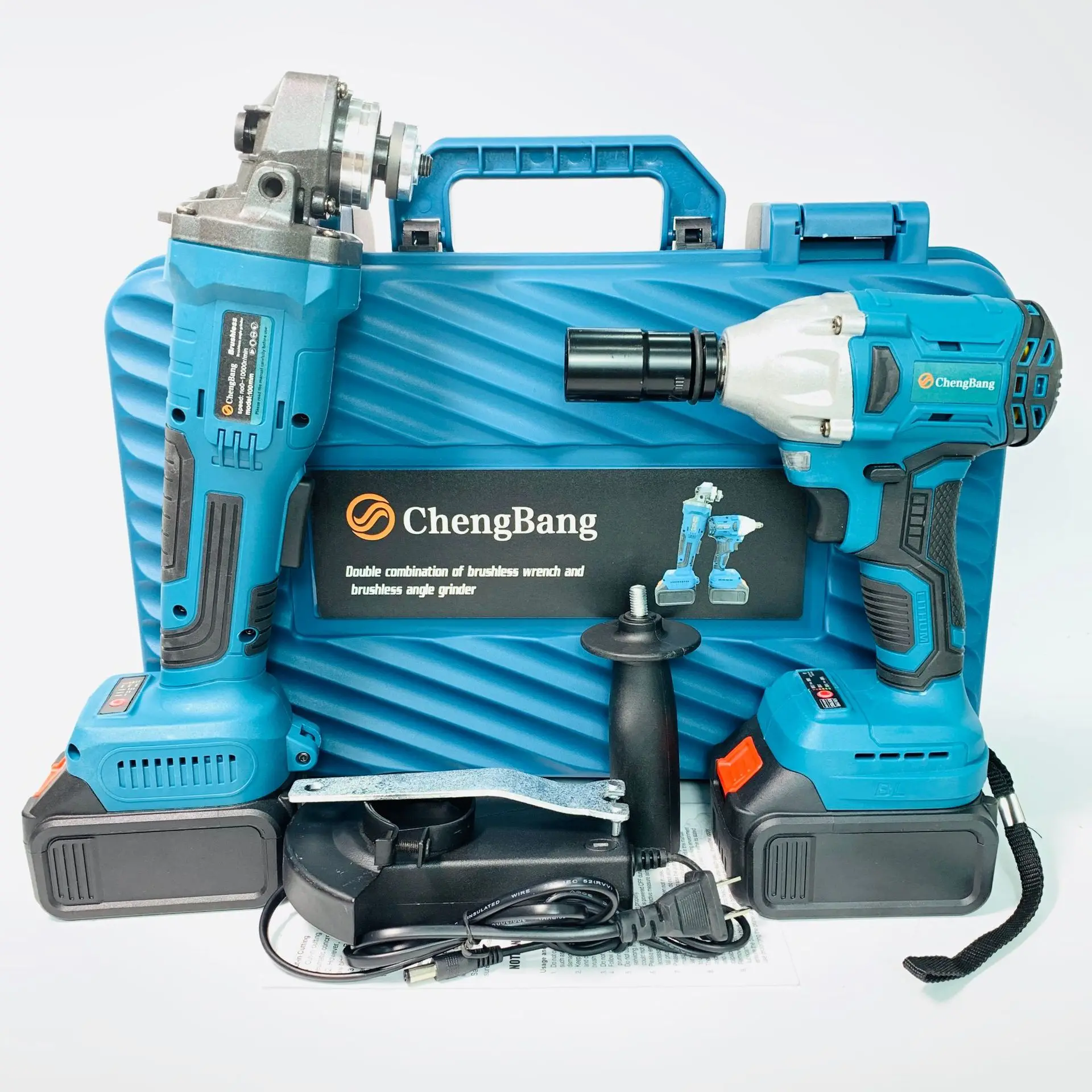 Lithium electric brushless combination tool 2 suit (Angle grinder + wrench 01) makita battery
Lithium electric brushless combination tool 2 suit (Angle grinder + wrench 01) makita battery