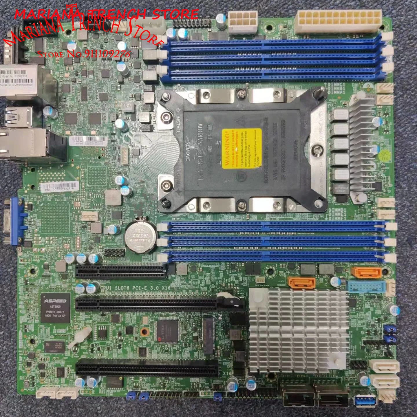 

X11SPM-F for Supermicro MicroATX Motherboard LGA-3647 Xeon Scalable Processors DDR4 M.2 GbE LAN Port SATA3 (6Gbps)