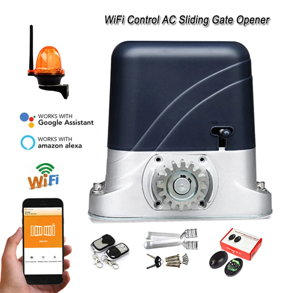WiFi App Control Automatic SLIDING GATE OPENER Motor Move Engine AUTO DOOR CLOSER For Universal Home Gate Automated AC Motor
WiFi App Control Automatic SLIDING GATE OPENER Motor Move Engine AUTO DOOR CLOSER For Universal Home Gate Automated AC Motor