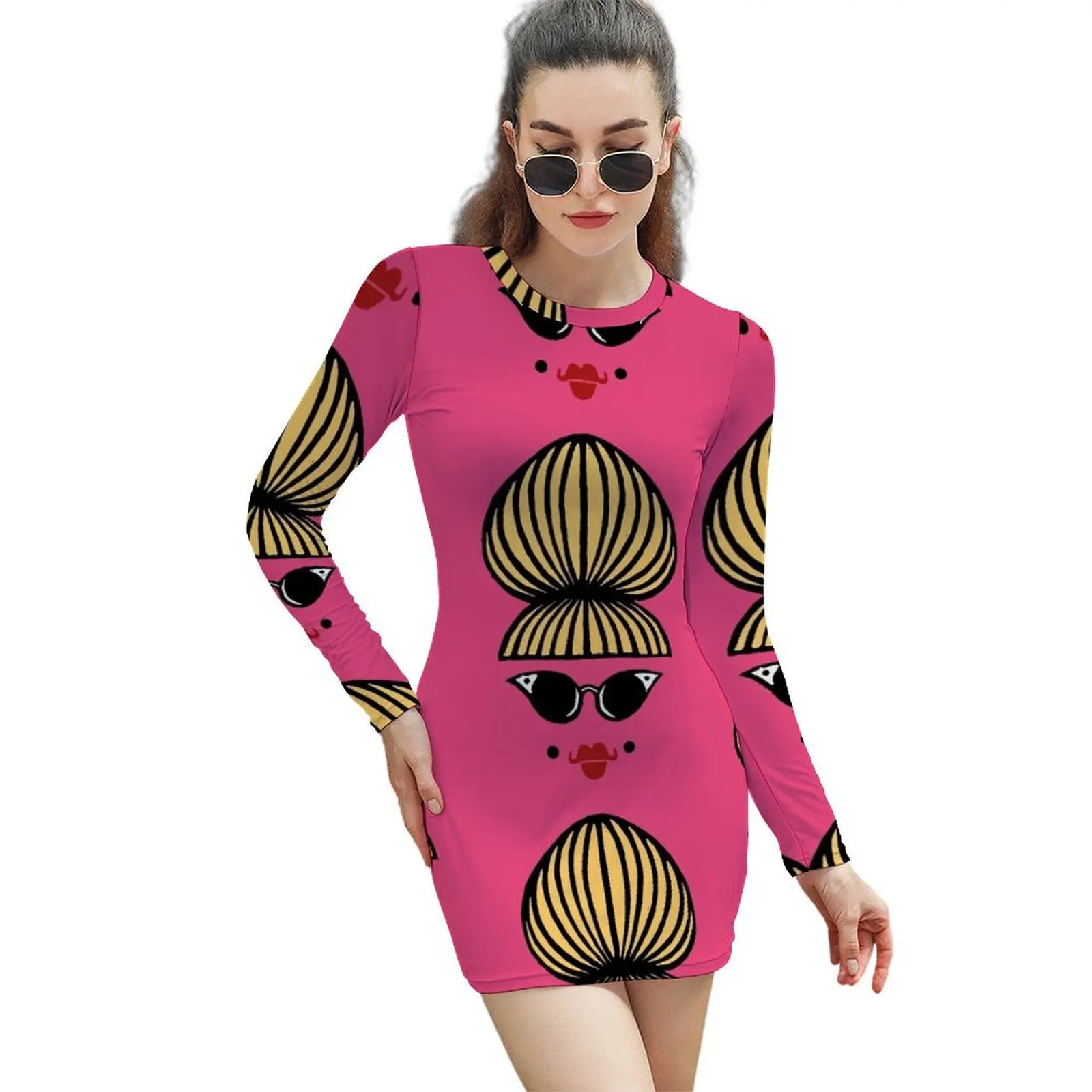 Blonde beehive girl with retro specs Long-Sleeved Sheath Dress evening dress prom clothes luxury evening dresses 2024
Blonde beehive girl with retro specs Long-Sleeved Sheath Dress evening dress prom clothes luxury evening dresses 2024