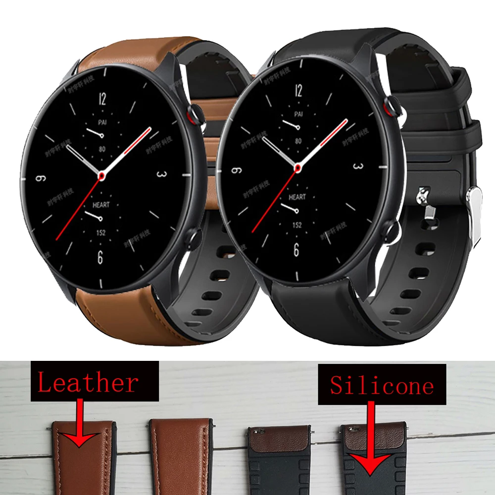 Кожаный силиконовый браслет для Amazfit GTR 47 мм, ремешок для Xiaomi Amazfit Pace / Stratos 1 2 3 / GTR2 / GTR 2e, ремешок для часов
Кожаный силиконовый браслет для Amazfit GTR 47 мм, ремешок для Xiaomi Amazfit Pace / Stratos 1 2 3 / GTR2 / GTR 2e, ремешок для часов