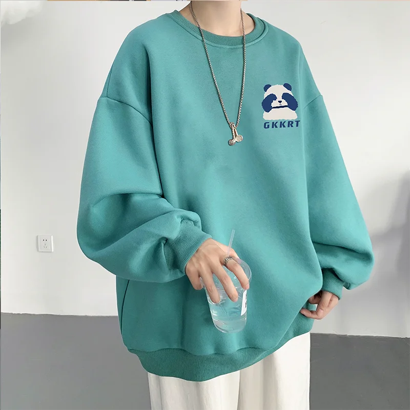 Cartoon Panda Korean Sweatshirts Men Fall New Clothing Loose Style Hip Hop Fashion Brand Hoodies Round Neck Male Pullovers
Cartoon Panda Korean Sweatshirts Men Fall New Clothing Loose Style Hip Hop Fashion Brand Hoodies Round Neck Male Pullovers