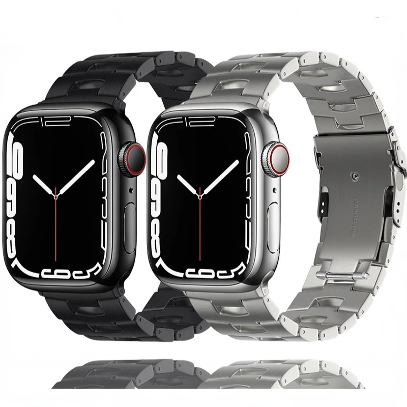 Titanium alloy strap For Apple watch Ultra 49mm 8 7 45mm 41mm Smart watch chain wrist strap For iwatch 6 5 4 3 SE 44mm 42mm 40mm
Titanium alloy strap For Apple watch Ultra 49mm 8 7 45mm 41mm Smart watch chain wrist strap For iwatch 6 5 4 3 SE 44mm 42mm 40mm