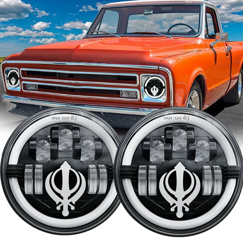 7 Inch Round Led Projector Headlight with High Beam Low Beam DRL Turn Signal for Chevrolet Nova Jeep Wrangler JK TK LJ Hummer H1
7 Inch Round Led Projector Headlight with High Beam Low Beam DRL Turn Signal for Chevrolet Nova Jeep Wrangler JK TK LJ Hummer H1