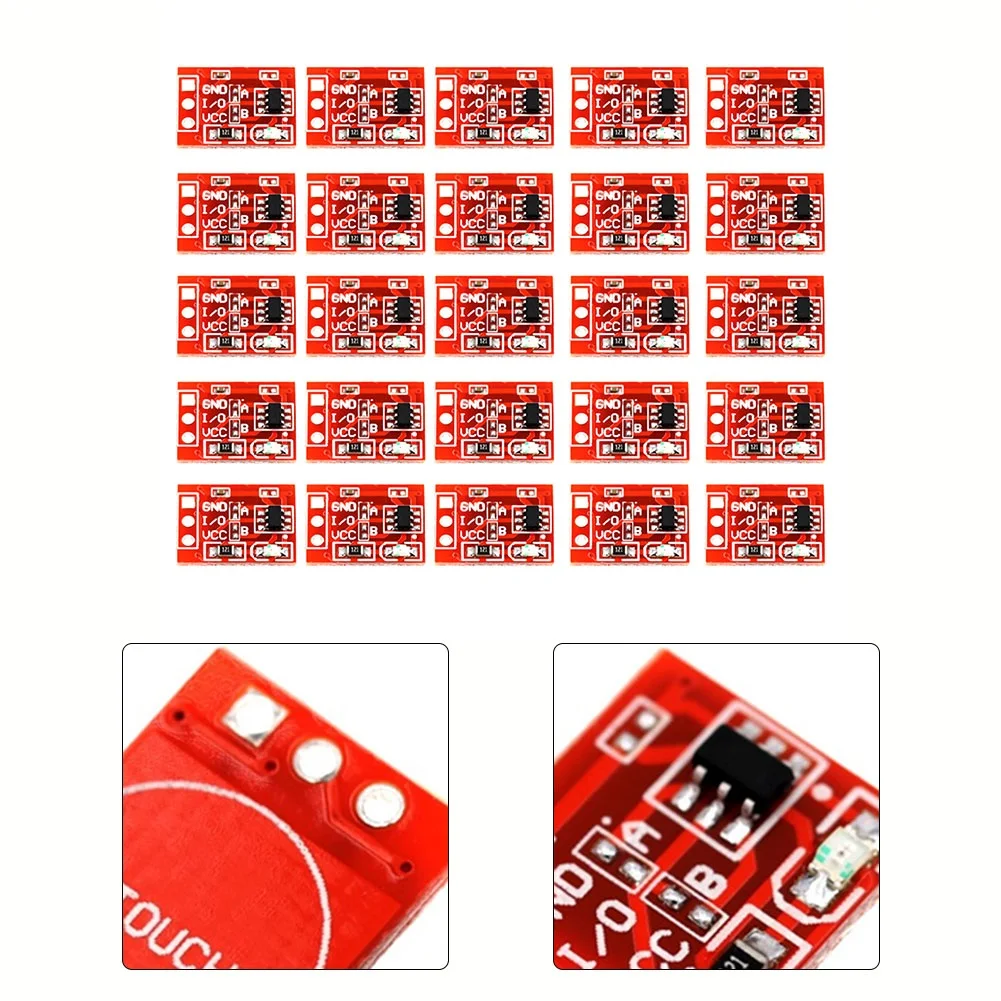 20Pcs TTP223 Touch Button Modular Self-Locking Micro Capacitive Switch Red Single Capacitive TTP223 Easy To Use And Install
20Pcs TTP223 Touch Button Modular Self-Locking Micro Capacitive Switch Red Single Capacitive TTP223 Easy To Use And Install