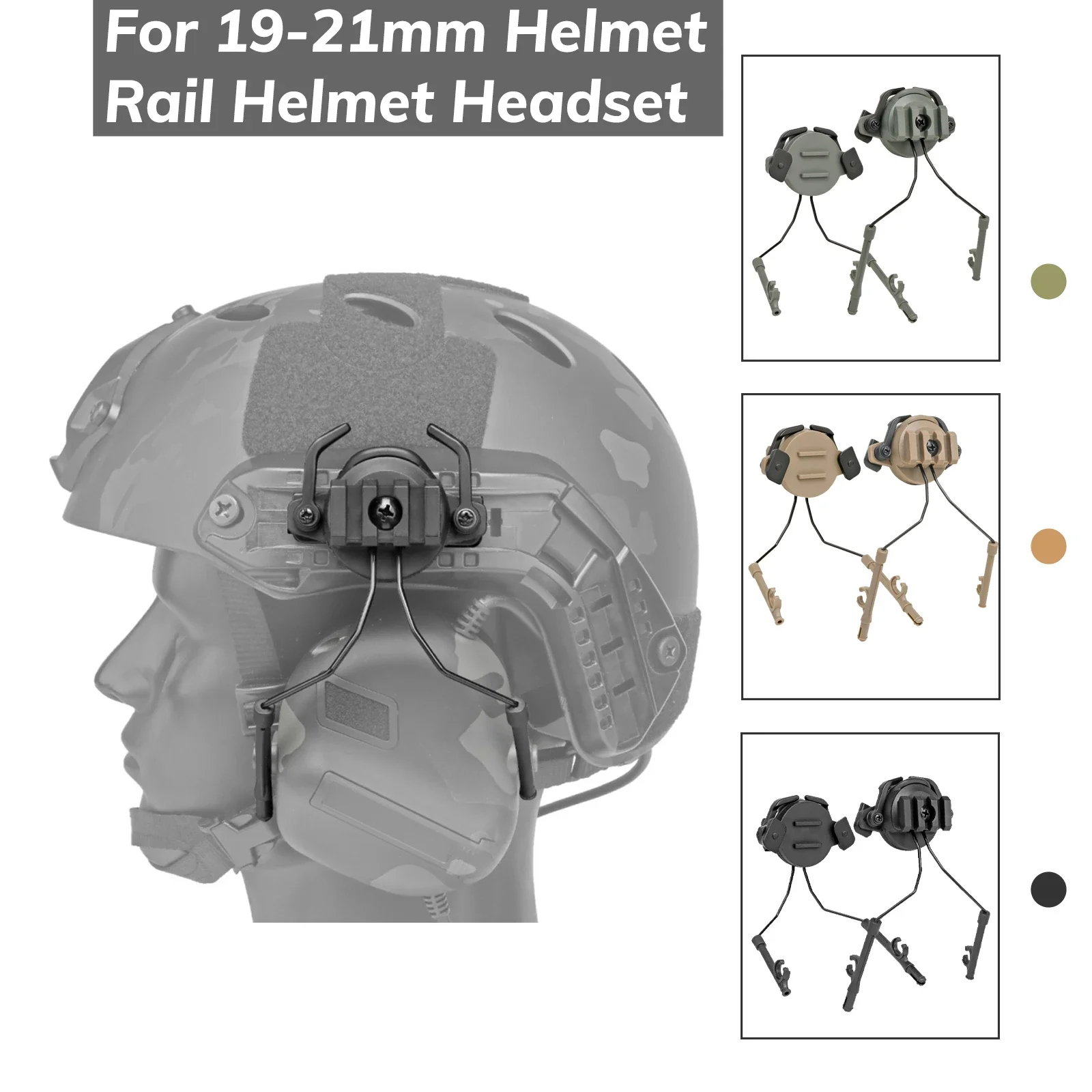 Hight Quality Tactical Headset Rail Adapter Headset Bracket Headphone Mount Stand for 19-21mm Helmet Rail Helmet Headset
Hight Quality Tactical Headset Rail Adapter Headset Bracket Headphone Mount Stand for 19-21mm Helmet Rail Helmet Headset