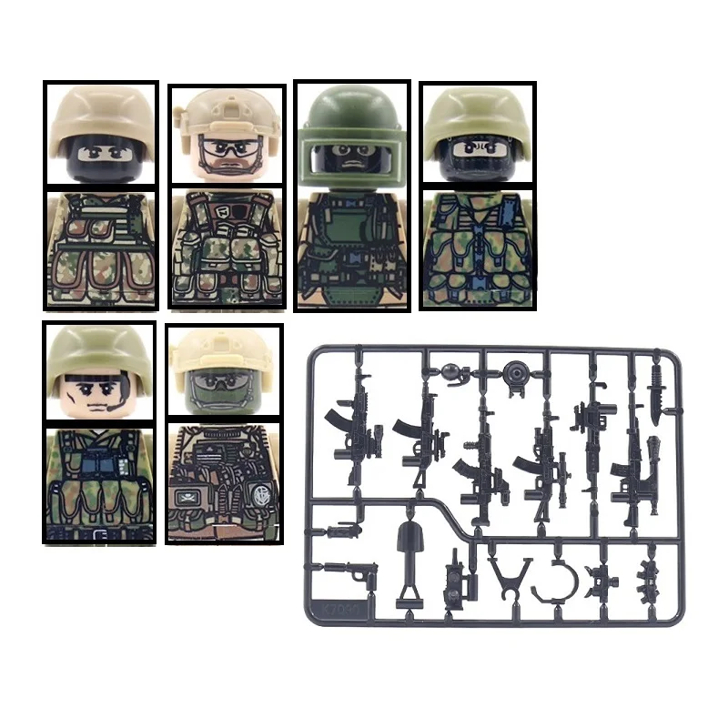 Military Army Modern Russia Ukraine Warfare Soldier Special Forces MOC Mini Building Blocks Figures Set SWAT Toy For Kids Gifts
Military Army Modern Russia Ukraine Warfare Soldier Special Forces MOC Mini Building Blocks Figures Set SWAT Toy For Kids Gifts