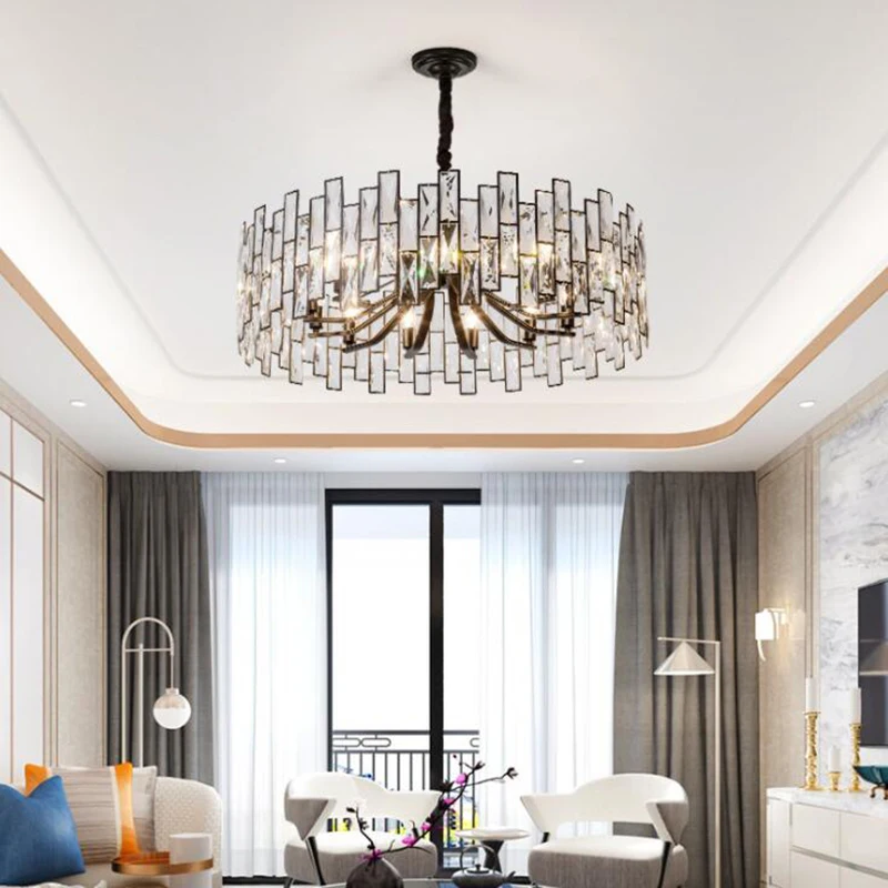 Modern Led Chandelier For Living Room Decoration Bedroom Dining Room Round Crystal Lighting Black Lamp Body Light
Modern Led Chandelier For Living Room Decoration Bedroom Dining Room Round Crystal Lighting Black Lamp Body Light