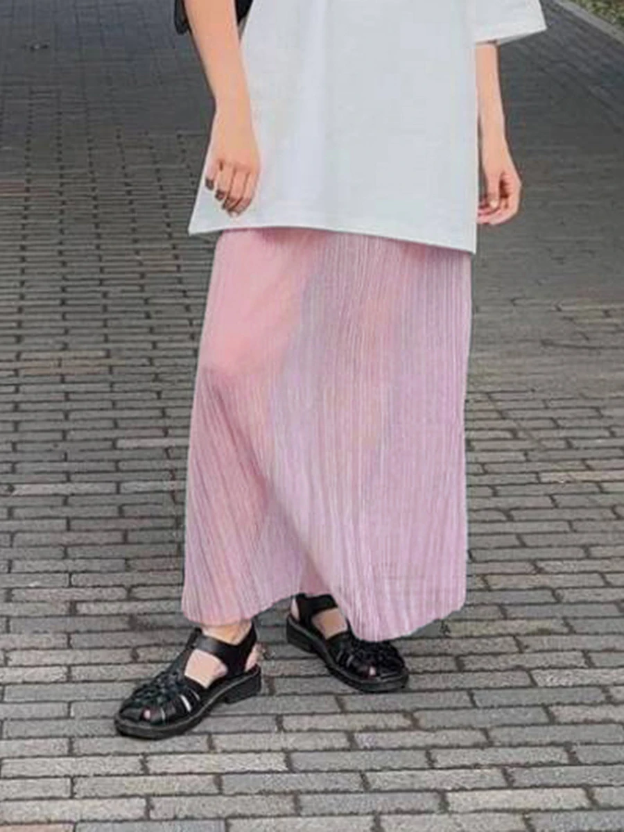 Women's Summer High Waist Skirt Solid Color Transparent Mesh Long Skirt Suitable for Beach Club Bar See-through Mesh Skirt
Women's Summer High Waist Skirt Solid Color Transparent Mesh Long Skirt Suitable for Beach Club Bar See-through Mesh Skirt
