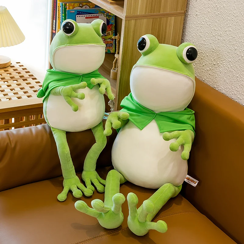 80cm Cute Funny Frog Doll Pillow Cloak Soft Frog Plush Toy Kids Birthday Christmas Gift Stitch Kawaii Plushies Stuffed Animal
80cm Cute Funny Frog Doll Pillow Cloak Soft Frog Plush Toy Kids Birthday Christmas Gift Stitch Kawaii Plushies Stuffed Animal