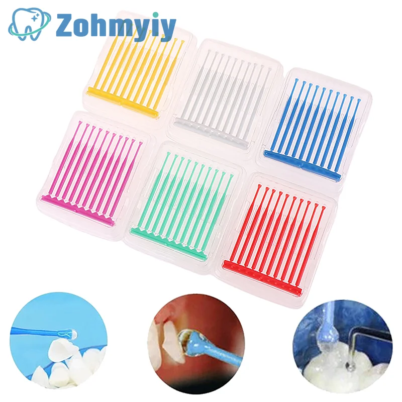 10Pcs/Box Dental Disposable Micro Applicator Brush Stick Adhesive Tip Applicator For Tooth Crown Porcelain Veneer Dentistry
10Pcs/Box Dental Disposable Micro Applicator Brush Stick Adhesive Tip Applicator For Tooth Crown Porcelain Veneer Dentistry