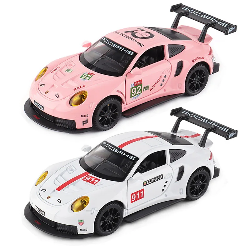 

1:32 Porsche 911 RSR Model Car Die Cast Alloy Boys Toys Cars Le Mans 24 Hours Super car Collectible Kids Car Free Shipping A38