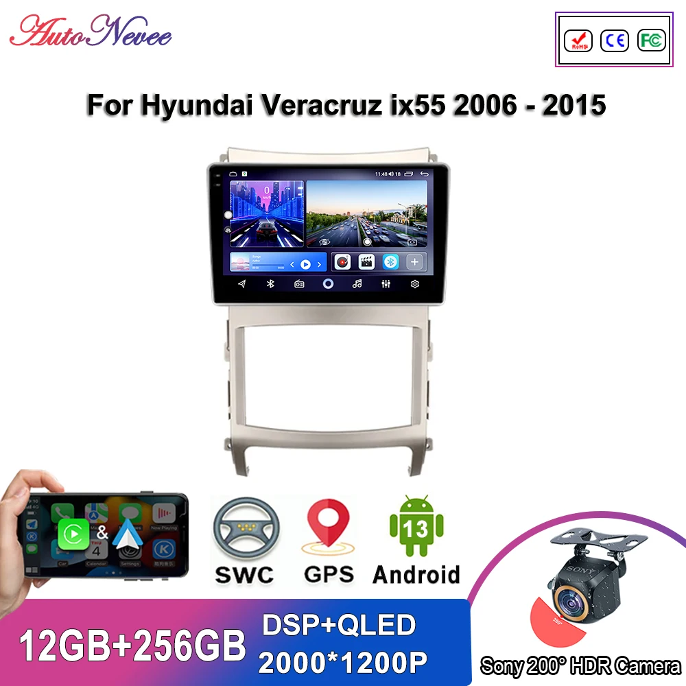 2K экран CarPlay радио для Hyundai Veracruz ix55 2006 - 2015 Авто Радио мультимедийный плеер стерео головное устройство GPS навигация HDR
2K экран CarPlay радио для Hyundai Veracruz ix55 2006 - 2015 Авто Радио мультимедийный плеер стерео головное устройство GPS навигация HDR