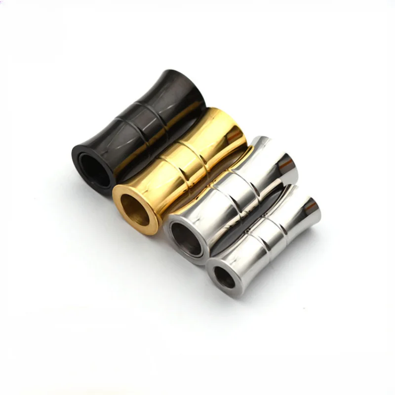 5Pcs/Lot Stainless Steel Buckle Trumpet Shaped Bamboo Joint Titanium Steel Leather Rope Bracelet Magnet Clasp DIY Jewelry Making
5Pcs/Lot Stainless Steel Buckle Trumpet Shaped Bamboo Joint Titanium Steel Leather Rope Bracelet Magnet Clasp DIY Jewelry Making