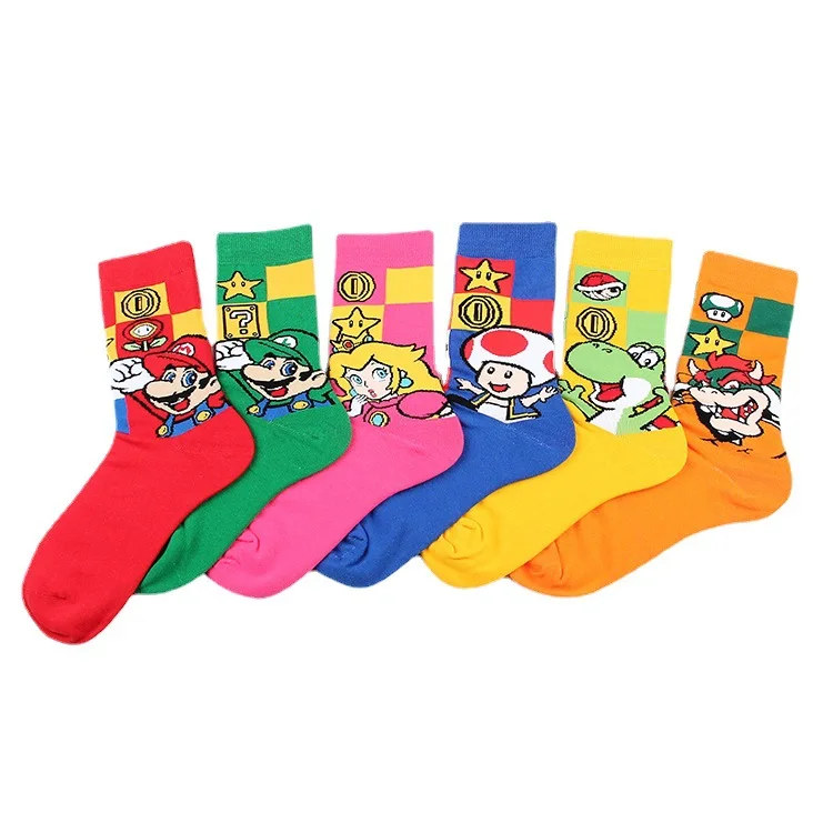 Game Anime Cartoon Super Mary Casual Sports Socks Jacquard Young Women Cotton Couple Mid-tube Socks Men's Fashionable Socks
Game Anime Cartoon Super Mary Casual Sports Socks Jacquard Young Women Cotton Couple Mid-tube Socks Men's Fashionable Socks