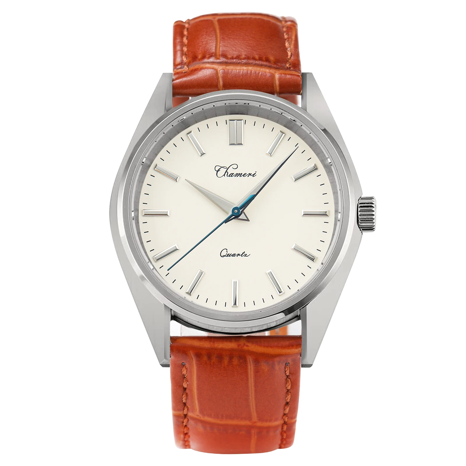 Chameri Men Quartz Stainless Watches VH31 Movement Sapphire Glass Vintage Simple Watch 5Bar Leather Strap Business Reloj Hombre
Chameri Men Quartz Stainless Watches VH31 Movement Sapphire Glass Vintage Simple Watch 5Bar Leather Strap Business Reloj Hombre
