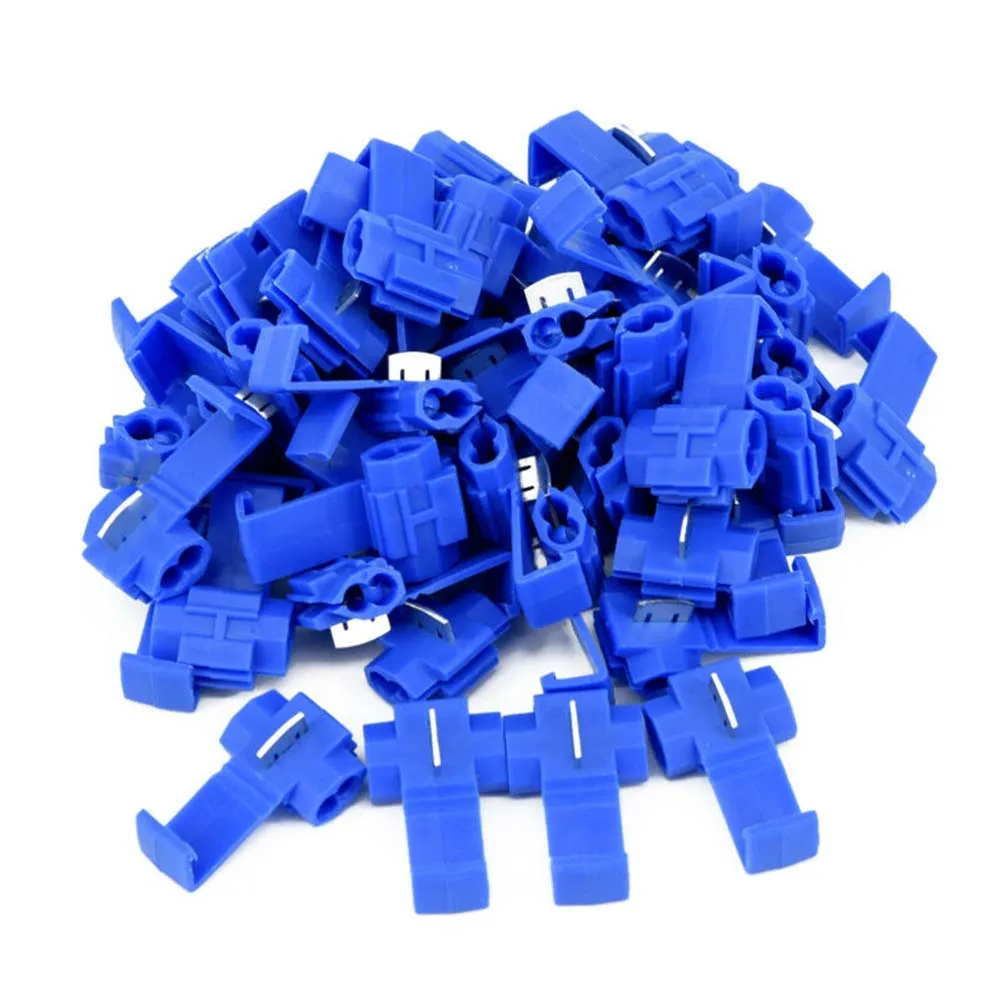 Blue Splice Terminals Electrical Cable Common Block Crimp For AWG 14 -16 Lock Splice 1.5~2.5mm² 100Pcs Durable
Blue Splice Terminals Electrical Cable Common Block Crimp For AWG 14 -16 Lock Splice 1.5~2.5mm² 100Pcs Durable