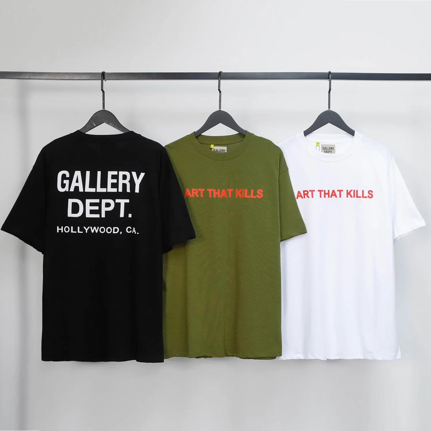 

Spring/Summer GALLERY DEPT Fashion Brand Printed Letter Slogan LOGO Printed Round Neck Casual Short Sleeve T-shirt Unisex