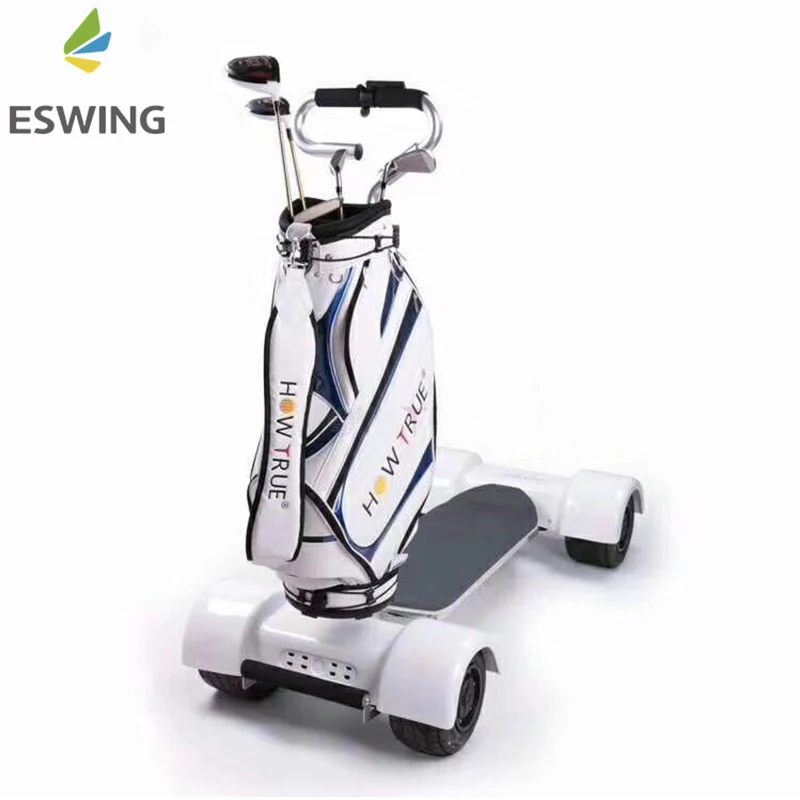 

New Designs Product Golf Skate Caddy Electric Trolley Folding 1600w 4 Wheel Electric Golf Scooter Cart for Sale