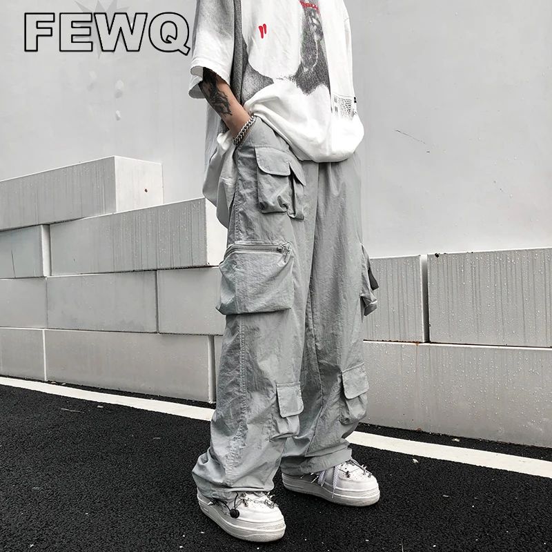 FEWQ Harajuku Men's Cargo Pants Drawstring Straight Overalls Multi Pocket Male Y2k Trousers Safari Style 2023 Spring New 24B2186
FEWQ Harajuku Men's Cargo Pants Drawstring Straight Overalls Multi Pocket Male Y2k Trousers Safari Style 2023 Spring New 24B2186