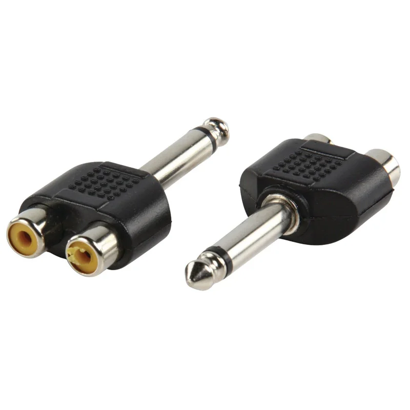 2pcs 1/4" Stereo Audio Jack Plug Adapter Male To Female 6.35mm Dual Mono Stereo Jack Headphone Mic Y Splitter Audio Converter
2pcs 1/4" Stereo Audio Jack Plug Adapter Male To Female 6.35mm Dual Mono Stereo Jack Headphone Mic Y Splitter Audio Converter