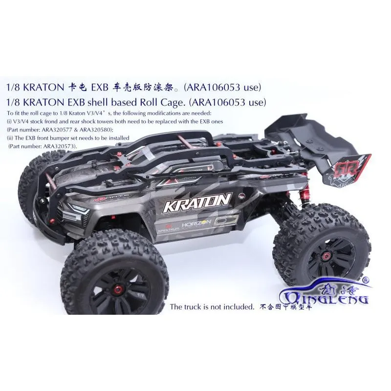 1/8 Kraton Exb Автомобильная оболочка Тип нейлон рулон клетка/Автомобильная оболочка Защитная клетка Ara106053
1/8 Kraton Exb Автомобильная оболочка Тип нейлон рулон клетка/Автомобильная оболочка Защитная клетка Ara106053