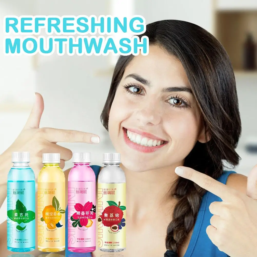 

250ml Reing Mouthwash Gentle Cleansing Mint White Peach Stain Mouth Breath Teeth Care Oral Portable Mouthwash Re Q5n5