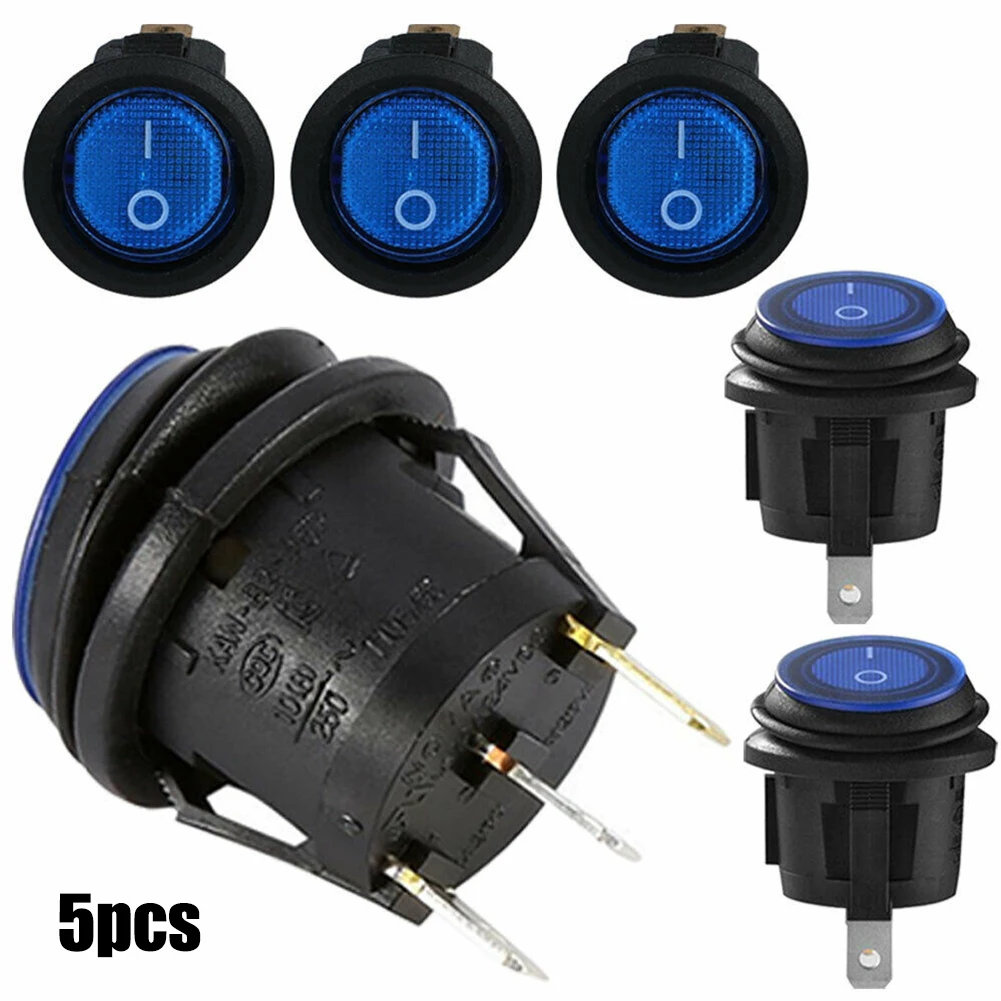 5Pcs Round Switch Blue Light LED 12V Car Boat Truck Round It Has A Wide Range Of Functions It Has A Wide Range Of Functions
5Pcs Round Switch Blue Light LED 12V Car Boat Truck Round It Has A Wide Range Of Functions It Has A Wide Range Of Functions