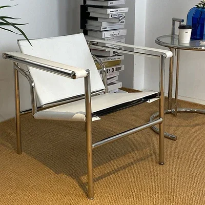 Nordic Single-Seat Sofa Chair Home Living Room Leisure Recliner Simple Stainless Steel
Nordic Single-Seat Sofa Chair Home Living Room Leisure Recliner Simple Stainless Steel