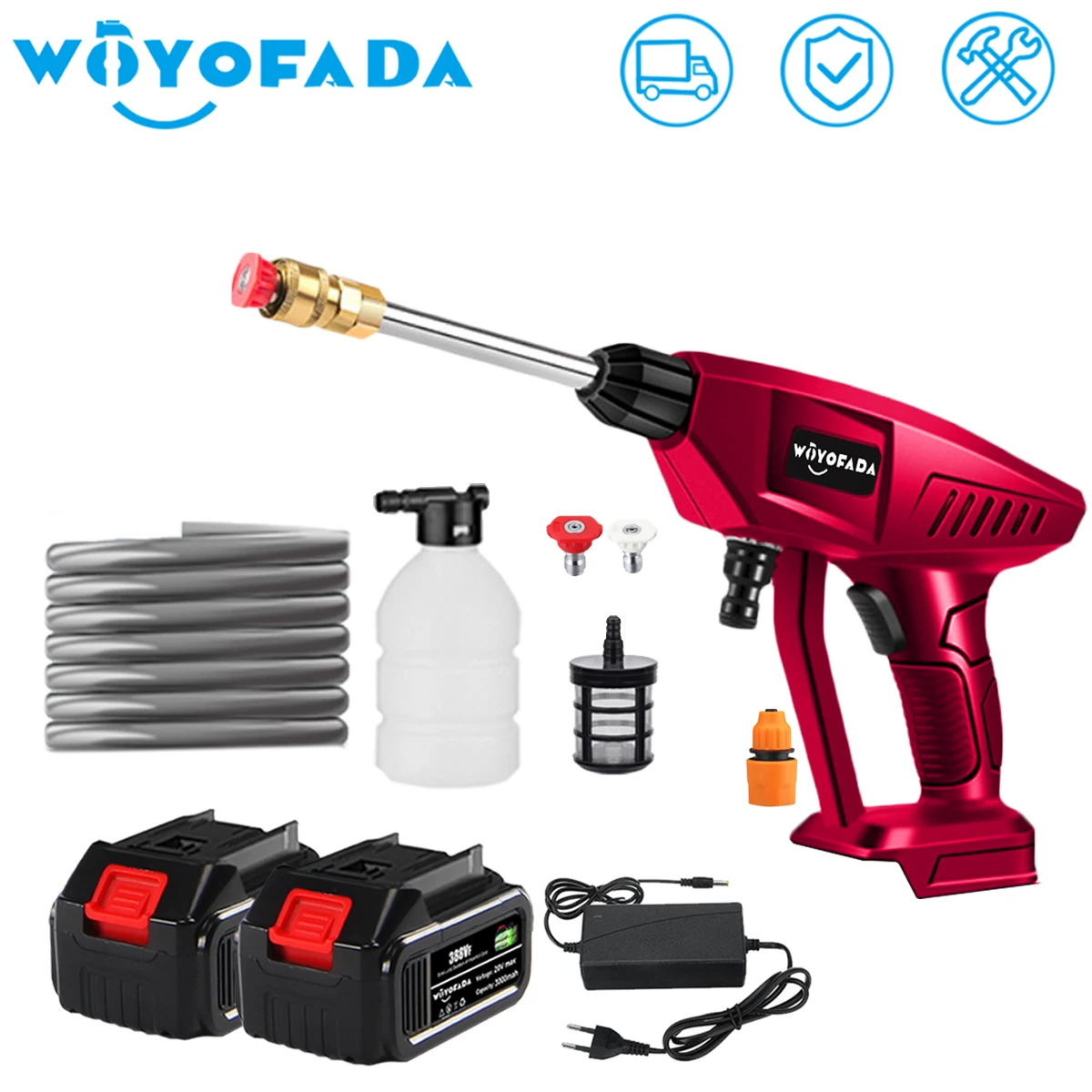 Cordless High Pressure Car Wash Washer Gun Foam Generator Water Gun Spray Cleaner Car Washing Machine For Makita 18V Battery
Cordless High Pressure Car Wash Washer Gun Foam Generator Water Gun Spray Cleaner Car Washing Machine For Makita 18V Battery
