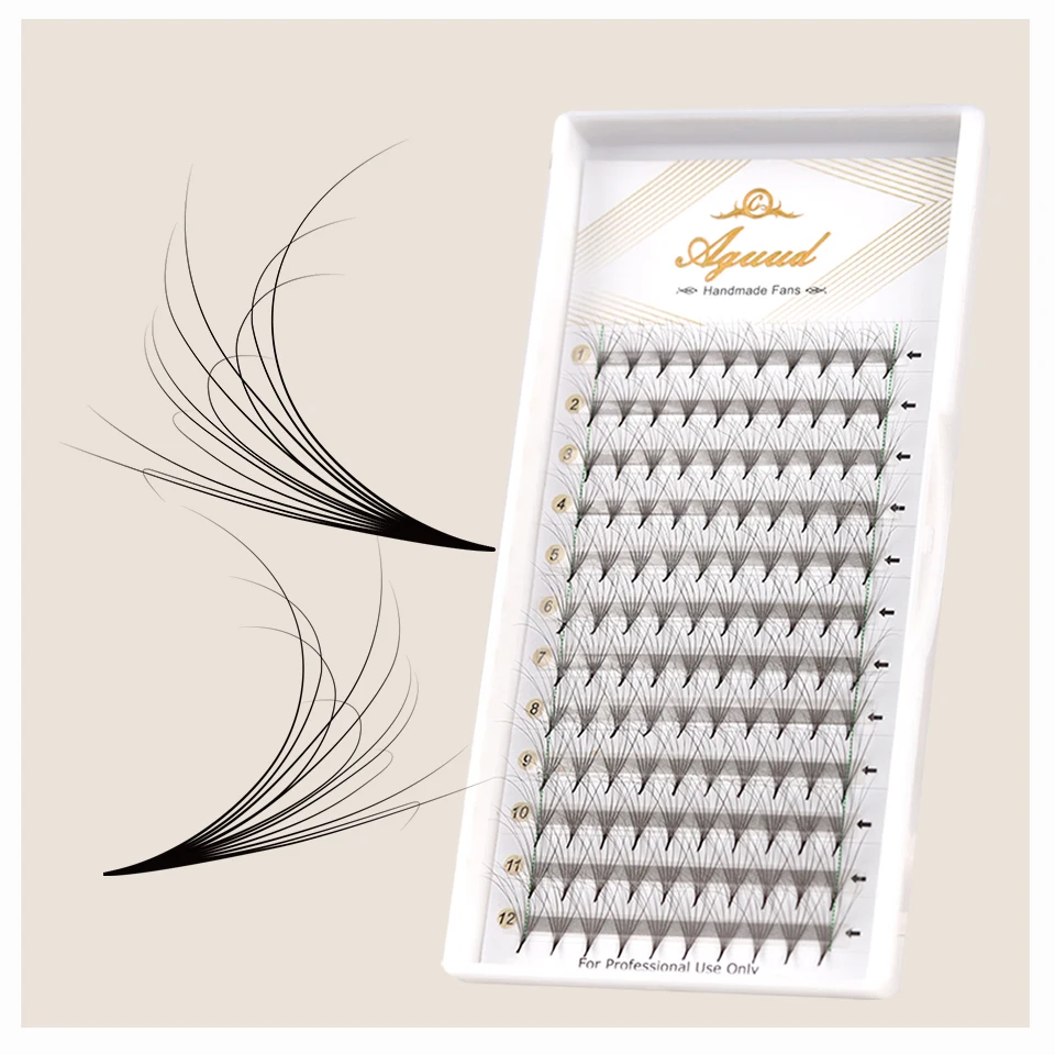 Aguud Pointy Base Faux Mink Promade Fan Lashes Custom LOGO 6D Cilios Individual Lash Russian Volume Fans Eyelash Extension Trays
Aguud Pointy Base Faux Mink Promade Fan Lashes Custom LOGO 6D Cilios Individual Lash Russian Volume Fans Eyelash Extension Trays