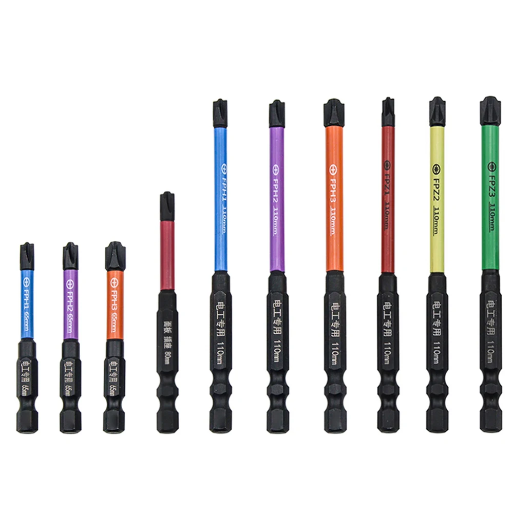 10pcs/set 65-110mm Magnetic Special Slotted Cross Screwdriver Bit For Electrician FPH FPZ Socket Switch Hand Tools
10pcs/set 65-110mm Magnetic Special Slotted Cross Screwdriver Bit For Electrician FPH FPZ Socket Switch Hand Tools