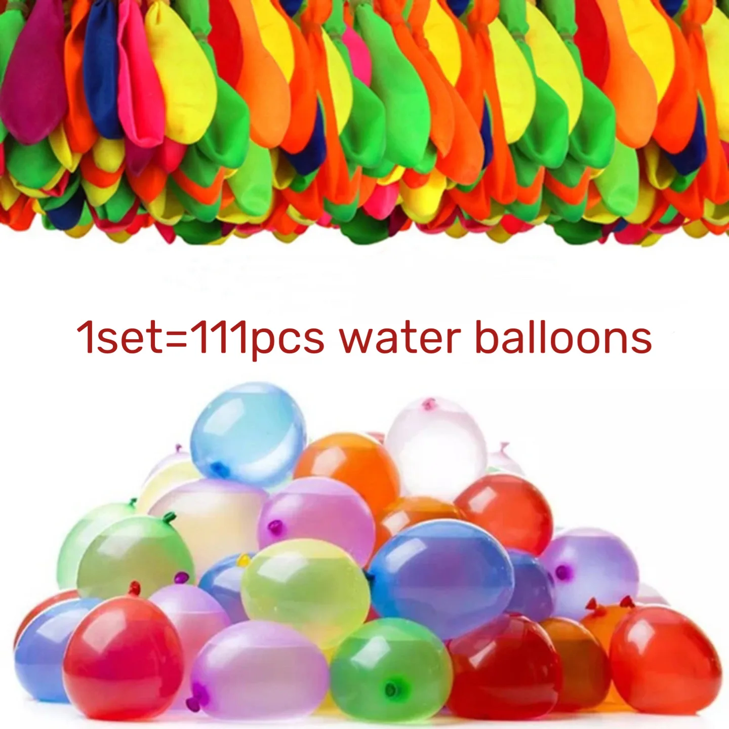 

111pcs Water Balloons Quickly Filling Magic Bunch Balloons Bombs Instant Beach Toys Summer Outdoor Fighter Toys For Children
