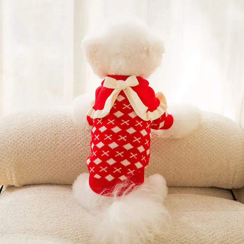 Knitted Wool Autumn Winter Pet Clothes Medium Small Dog Cat Handmade Sweater Cute Shawl Kitten Puppy Christmas Costumes Pullover
Knitted Wool Autumn Winter Pet Clothes Medium Small Dog Cat Handmade Sweater Cute Shawl Kitten Puppy Christmas Costumes Pullover