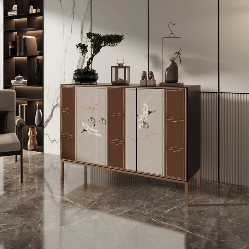 New Chinese style dining side porch cabinet light luxury space decoration storage wine hotel club box room living room cabinet
New Chinese style dining side porch cabinet light luxury space decoration storage wine hotel club box room living room cabinet