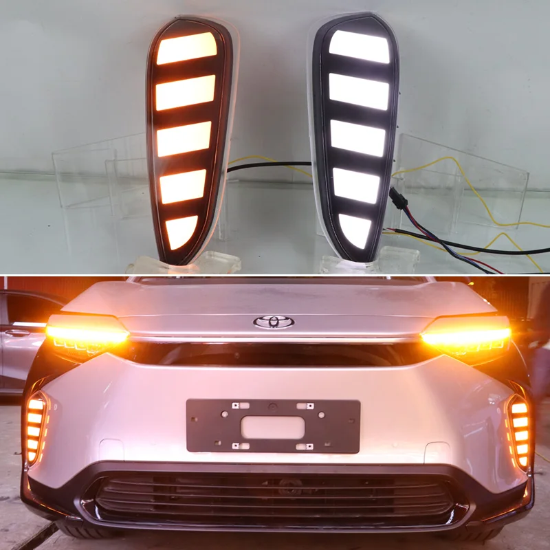 LED Daytime Running Light For Toyota bZ4X 2022 2023 Car Fog Lamp Decoration 2-in-1 Functions LED DRL + Turn Signal
LED Daytime Running Light For Toyota bZ4X 2022 2023 Car Fog Lamp Decoration 2-in-1 Functions LED DRL + Turn Signal