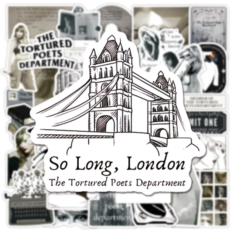 10/25/50Pcs The Tortured Poets Department Stickers Graffiti Waterproof Sticker Luggage Suitcase Notebook Laptop Motorbike
10/25/50Pcs The Tortured Poets Department Stickers Graffiti Waterproof Sticker Luggage Suitcase Notebook Laptop Motorbike