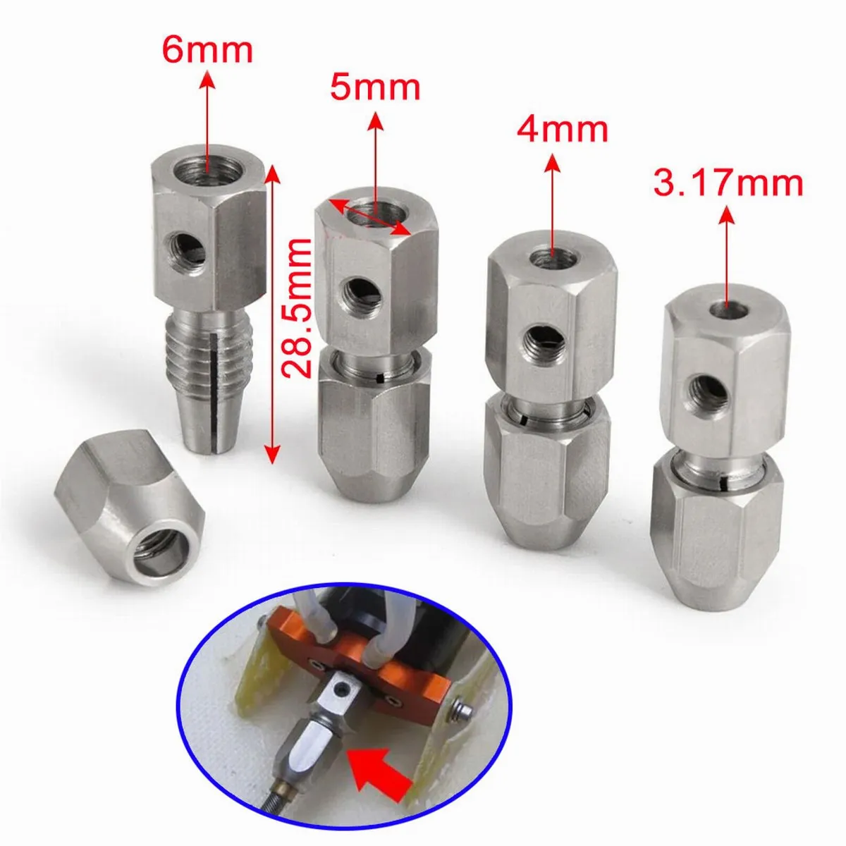 Гибкая муфта для радиоуправляемой лодки из нержавеющей стали, гибкая модель 3,17/4/5/6 мм * 4 мм, моторный вал для модели, запчасти для электрической лодки
Гибкая муфта для радиоуправляемой лодки из нержавеющей стали, гибкая модель 3,17/4/5/6 мм * 4 мм, моторный вал для модели, запчасти для электрической лодки