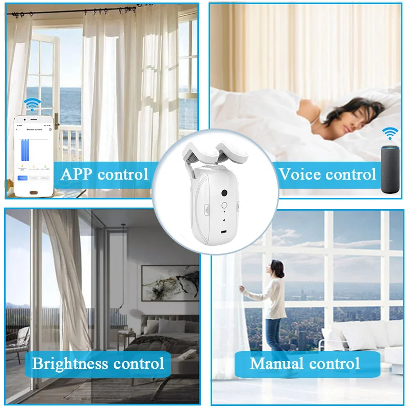 Easy Installation Curtain Upgrade Tuya WIFI Smart Automatic Curtain Opener Silent Mode Multiple Control Options
Easy Installation Curtain Upgrade Tuya WIFI Smart Automatic Curtain Opener Silent Mode Multiple Control Options