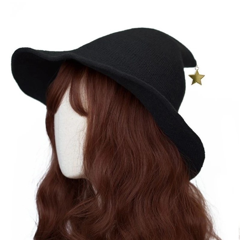 Lolitas Witch Cap Carnivals Costume Wizard Hat Lady Halloween Party Headdress F0S4
Lolitas Witch Cap Carnivals Costume Wizard Hat Lady Halloween Party Headdress F0S4