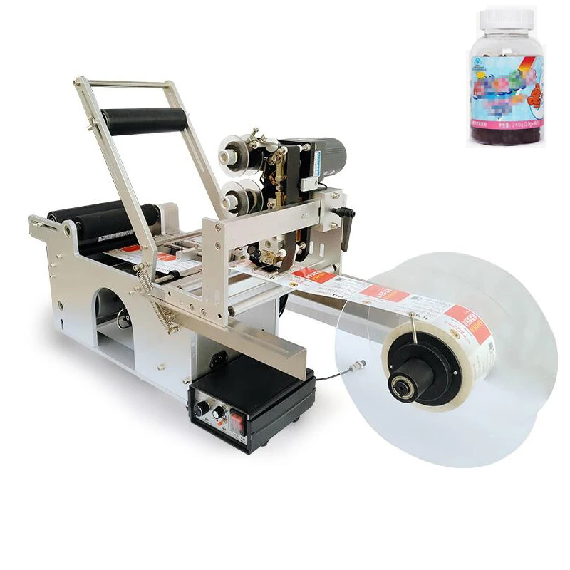 

Round Bottle Labeller Semi Automatic Labeling Machine With Date Code Printer Function Labeling Machine