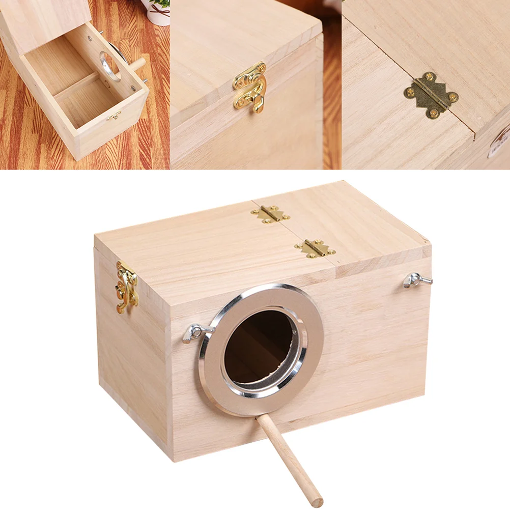 Bird House Bird Parrot Holder Wooden Bird Nesting Organizer Clear View Wooden Bird Nesting Box Middle Size Random
Bird House Bird Parrot Holder Wooden Bird Nesting Organizer Clear View Wooden Bird Nesting Box Middle Size Random