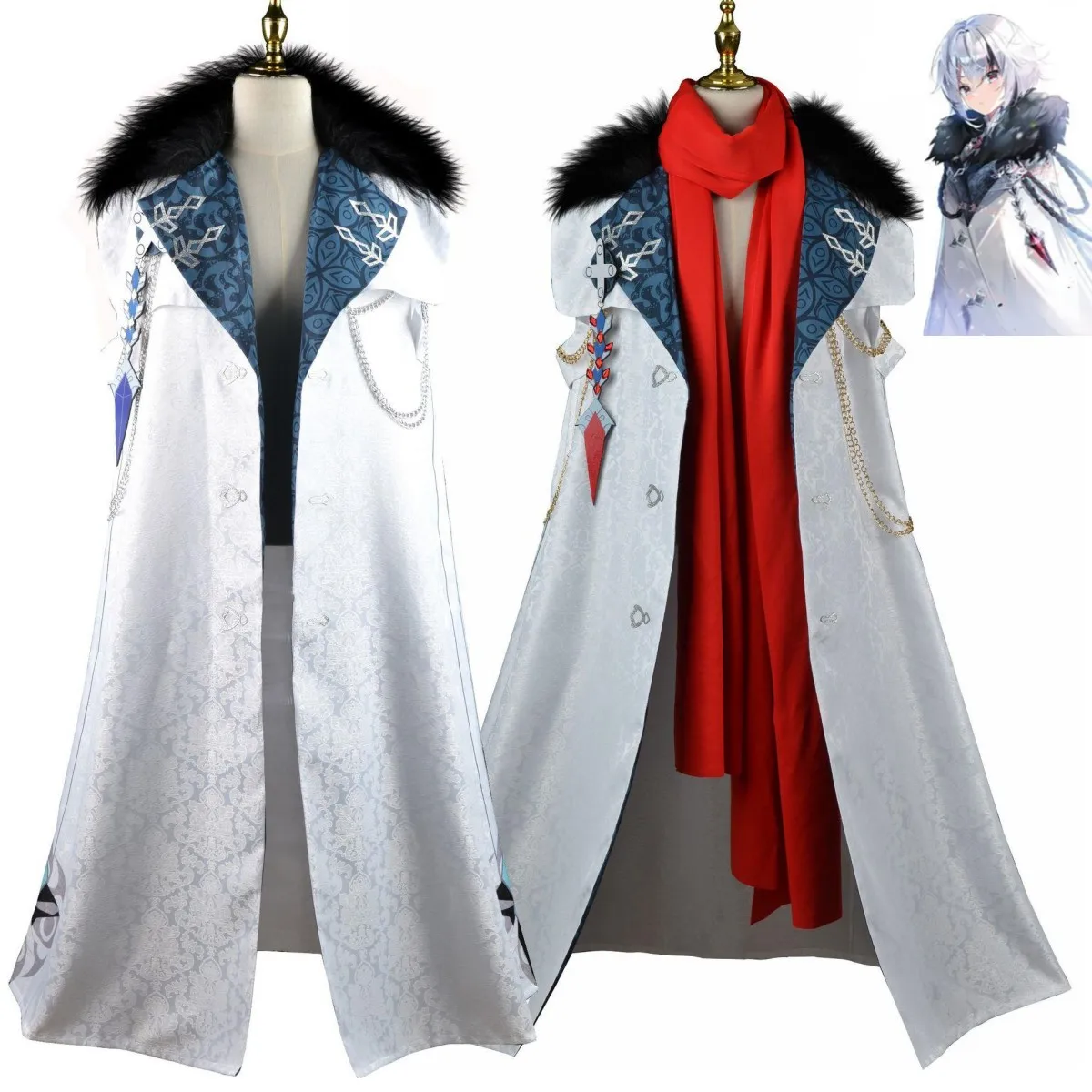 Anime Game Genshin Impact Tartaglia Childe Ajax Cosplay Costume Fatui Fur Collar Long Cloak Cape Man Woman Halloween Party Suit
Anime Game Genshin Impact Tartaglia Childe Ajax Cosplay Costume Fatui Fur Collar Long Cloak Cape Man Woman Halloween Party Suit