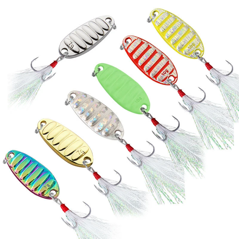 Colorful Fishing Spoon Metal Trout Lures 1.5g-20g Small Hard Bait Fishing Tackle Luminous Sequins Spoon Spinner
Colorful Fishing Spoon Metal Trout Lures 1.5g-20g Small Hard Bait Fishing Tackle Luminous Sequins Spoon Spinner