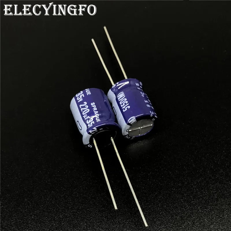 10Pcs 220uF 35V220UF SPRAGUE 515D Series 10x13mm 35V220uF High quality Audio Capacitor Aluminum Electrolytic Capacitor
10Pcs 220uF 35V220UF SPRAGUE 515D Series 10x13mm 35V220uF High quality Audio Capacitor Aluminum Electrolytic Capacitor