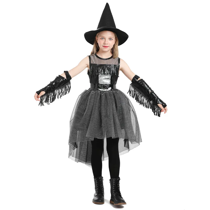 Children's Day Christmas Evil Witch Girls Tutu Dress Halloween Kids Birthday Party Gothic Vampire Tuxedo Cosplay Costume
Children's Day Christmas Evil Witch Girls Tutu Dress Halloween Kids Birthday Party Gothic Vampire Tuxedo Cosplay Costume