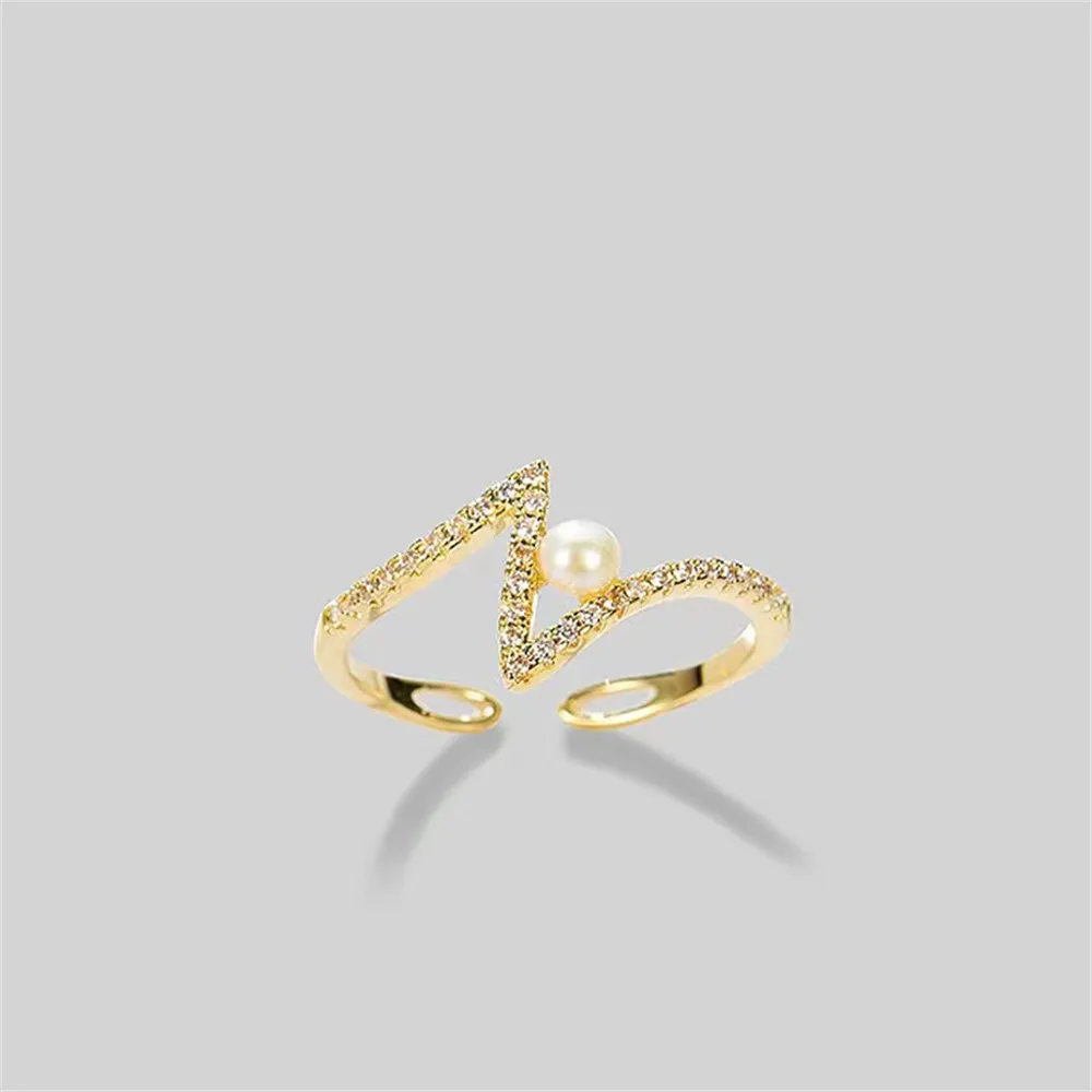 DIY Pearl Accessories S925 Sterling Silver Ring Empty Holder Fashion Gold Silver Jewelry Holder with 5-6mm Beads
DIY Pearl Accessories S925 Sterling Silver Ring Empty Holder Fashion Gold Silver Jewelry Holder with 5-6mm Beads