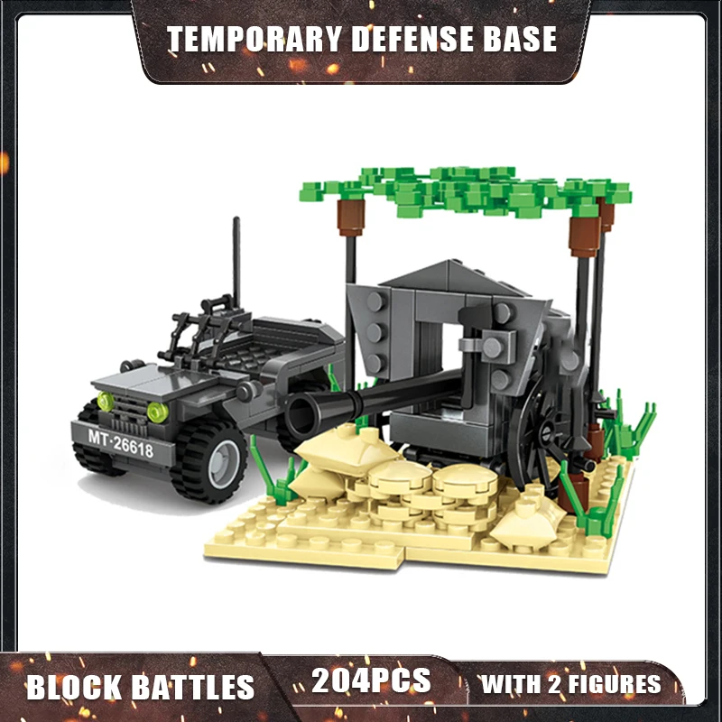 204Pcs Bricks Temporary Defense Base Model Building Blocks/Architectural Designer Technical Military Toys For Boys Adult Gift
204Pcs Bricks Temporary Defense Base Model Building Blocks/Architectural Designer Technical Military Toys For Boys Adult Gift