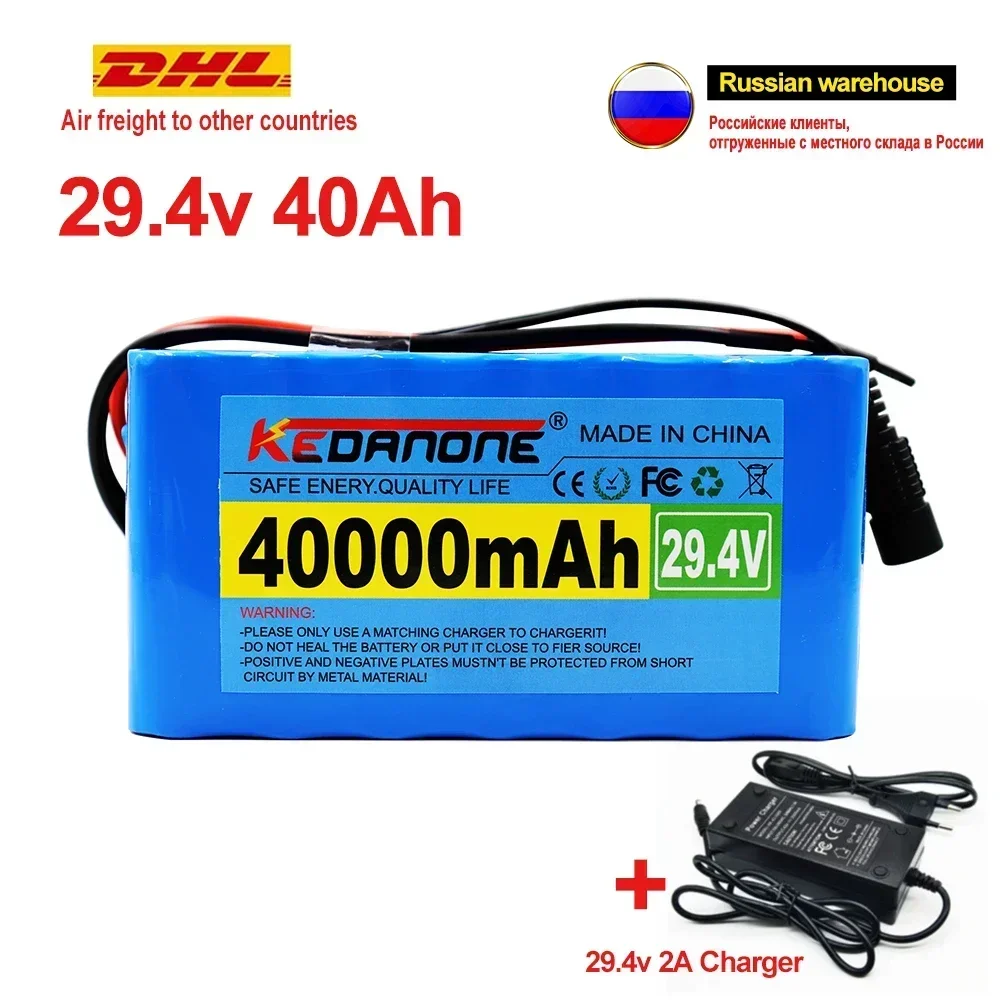 Литий-ионный аккумулятор 24 В, 40 Ач, 7S3P 18650, 29,4 в, 40000 мА · ч, для электрического велосипеда, мопеда/электроэнергии/бытовой аккумулятор + зарядное устройство 2 А
Литий-ионный аккумулятор 24 В, 40 Ач, 7S3P 18650, 29,4 в, 40000 мА · ч, для электрического велосипеда, мопеда/электроэнергии/бытовой аккумулятор + зарядное устройство 2 А